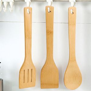 Bamboo Long <b>Handle</b> Spatula Bamboo Spatula Non-stick Special <b>Shovel</b> Cooking Spoon <b>Shovel</b> Set Custom LOGO Bamboo Rice Spoon - Product Image 2