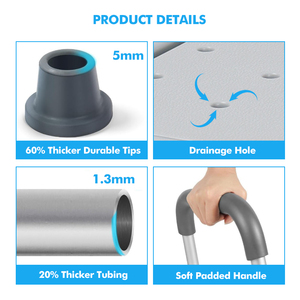 Nouvelle Arrivée Siège de Douche Confortable en Alliage d'Aluminium, Banc de Douche, Chaise de Douche pour Personnes Âgées - Product Image 5