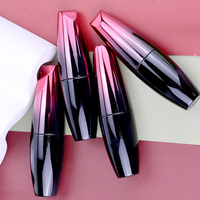 Tube de mascara de luxe en ABS argenté, petit format, avec brosse, emballage plastique personnalisé, flacon vide pour mascara, conteneur avec bouchon à vis pour cosmétiques