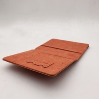 Set Dompet Multifungsi Tas Kartu Kulit PU Kustom, Dompet Sarung Paspor Bepergian Ringan dan Portabel