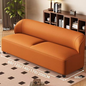 Nordic Style <b>Small</b> <b>Sofa</b> Leather Fabric Mini <b>Sofa</b> For Apartment Salon Cafe Hairdressing Shop - Product Image 6