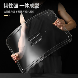 Acrylic Transparent Lid Square With Handle Food Storage Cover - Product Image 4