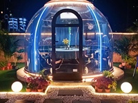 360 clair lumière intelligente hôtel bar club location PC Star Glamping Igloo dômes géodésiques balle bulle maison dôme tente