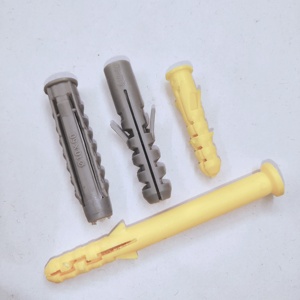 Fijación del marco del enchufe Anclaje de pared amarillo con tornillo de una sola ala Nylon Tornillo Anclaje de plástico expansible - Product Image 2