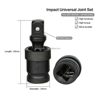 360 degrés Impact universel Joint-Socket pivotant Joint d'articulation Air Wobble Socket Adaptateur Extension Clé électrique 1/2 pouces