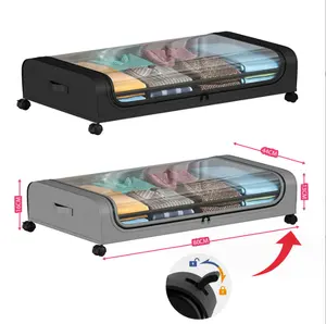 All'ingrosso camera da letto vestiti scarpe coperte organizzatore cassetto sotto il letto contenitori di stoccaggio <span class=keywords><strong>con</strong></span> <span class=keywords><strong>ruote</strong></span> - Product Image 1