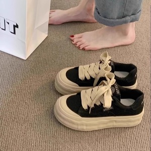 Scarpe Danner con Suola Spessa da <span class=keywords><strong>Donna</strong></span> 2024 Nuovo Stile Nero Trasparente <span class=keywords><strong>Sneakers</strong></span> Basse Antiscivolo Casual Versatili Sportive Traspiranti - Product Image 2