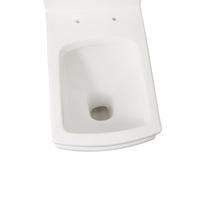 Ensemble WC et lavabo sur pied en céramique blanc pour salle de bain, modèle Factory Square, à poser au sol, monobloc