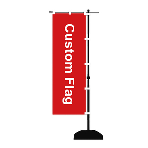 Vendita calda Custom Design Double face Cartoon Nobori Flag Stand di vendita Hot Figure espositore campagna da tavolo Flag Stand - Product Image 1