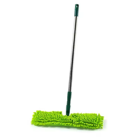 Mopa de Limpieza de Microfibra Chenille, Herramientas de Limpieza para el Hogar, Mopa de Microfibra con Sistema de Escurrido para Limpiar Pisos