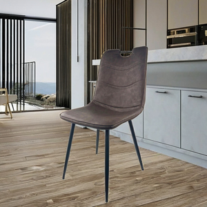 Muebles de Comedor, Silla de Comedor Minimalista Retro con Asiento Acolchado, Silla Contemporánea sin Brazos para Restaurante o Cafetería - Product Image 1