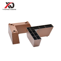 Pieds de canapé XUDAN pour usage domestique et commercial, supports en plastique PP en forme de L avec patins antidérapants et conception à faible bruit