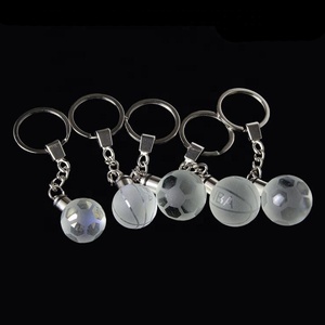 Tùy Chỉnh Quả Cầu Bóng Đá Bóng Rổ Bóng Hình Dạng Với Đèn Led Pha Lê Keychain - Product Image 6