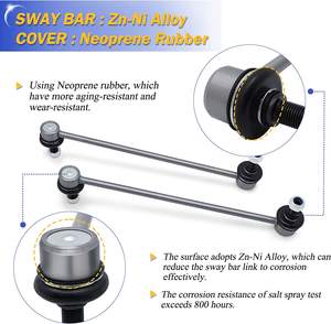 TENGOOD Usine de vente en gros de pièces de suspension automobile Liens de barre stabilisatrice stabilisatrice pour TOYOTA COROLLA 48820-47010 54830-0U000 - Product Image 3