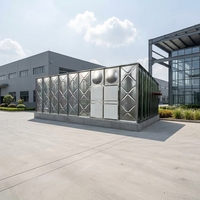 Réservoir d'eau modulaire en acier galvanisé, durable 1 an, économique pour l'alimentation en eau des usines industrielles, hôtels, écoles, hôpitaux