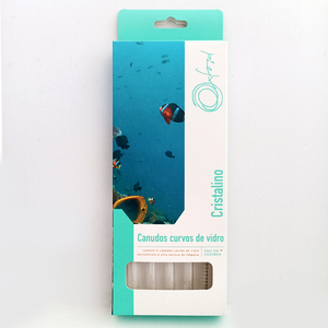 Bespoke uống rơm màu hộp giấy tùy chỉnh 8 mm ống rơm thủy tinh bao bì cho <span class=keywords><strong>Amazon</strong></span> - Product Image 1