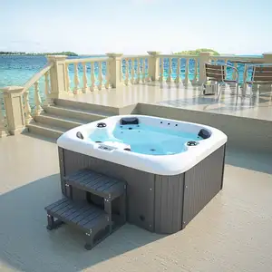 Luxury Hydro SPA Massage Pool Adult Bathtub Jakuzziy Function Whirlpool Hot Spa Tub With Bubble Outdoor Garden Small Bathtub