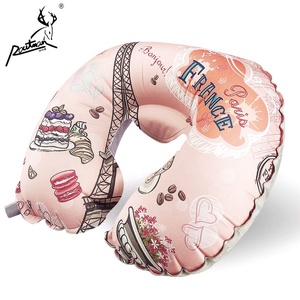 RO-13 Routman Logo Personnalisé Bureau Sieste Sommeil <span class=keywords><strong>Voyage</strong></span> Utilisation D'air Gonflable U Forme <span class=keywords><strong>Cou</strong></span> Oreiller - Product Image 5
