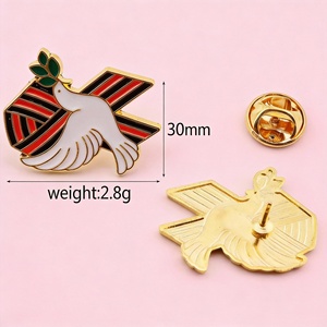 Vente en gros de broches en alliage russe, design créatif et personnalisé, procédé de peinture à la four, emblème de médaille soviétique - Product Image 4