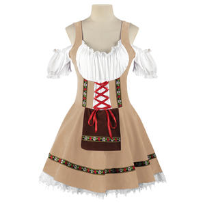 Couples traditionnels Oktoberfest Costume défilé taverne barman serveuse tenue Cosplay carnaval Halloween fantaisie robe <span class=keywords><strong>de</strong></span> soirée - Product Image 6
