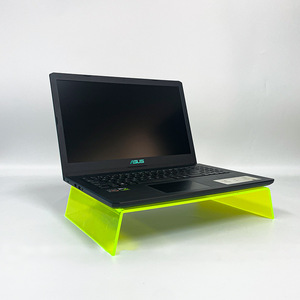 Acrylic Laptop <b>Stand</b> U Shaped Desktop Organizer Thickened Computer Monitor <b>Riser</b> Office <b>Desk</b> Shelf Minimalist Design - Product Image 2