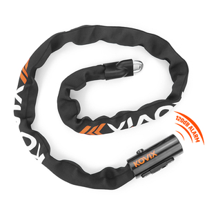 Chaîne de sécurité pour vélo en acier renforcé de 8 mm, chaîne de sécurité pour vélo avec alarme, chaîne de sécurité intelligente pour vélo - Product Image 1