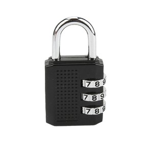 กุญแจล็อคแบบผสมผสาน โลหะสังกะสี รหัสล็อค 3 หลัก ปรับเปลี่ยนได้ สำหรับกระเป๋าเดินทาง ตู้เก็บของในโรงยิม ประตู HB03 - Product Image 3