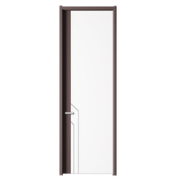 Porte intérieure en bois au prix d'usine, design moderne, portes en bois mélaminé, porte en MDF mélaminé pour chambre à coucher