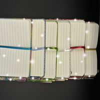 Carnet de notes personnalisé avec logo, couverture en PVC créative, sangle scintillante, carnet de notes exquis pour étudiants