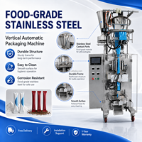 Machine d'emballage verticale DEEPACK PLC à scellage 4 côtés, équipement électrique de scellage de sachets en aluminium pour sachets de thé, sauces