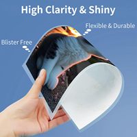 Feuille de stratification thermique blanche mate brillante Film de pochette A4 Film plastique de taille lettre 3mil 5mil pour stratification à chaud de papier