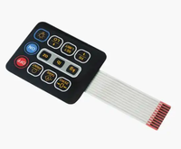 Panneaux de touches à membrane PET personnalisés, panneaux de membrane acrylique sérigraphiés, boutons tactiles pour instruments et compteurs
