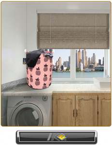 Waterproof Foldable Cotton <b>Storage</b> Bin Drawstring Style <b>Laundry</b> Basket Organizer Home Dirty Clothes Hamper Toy Bins Gift Basket - Product Image 3