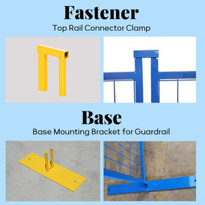 Đa chức năng xây dựng trang web tạm thời hàng rào 6ft x 9ft + Chân cơ sở đầy đủ kim loại hàng rào an ninh tạm thời - Product Image 4