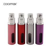 Flacons de parfum en verre et aluminium réutilisables de qualité supérieure, personnalisés, 5 ml et 10 ml, vaporisateur cosmétique fantaisie, surface mate |   Verre PCR à 30% |   Certifié UE