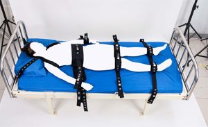 Sangle de contention médicale pour hôpital à verrouillage magnétique à 5 points, ceinture de contention psychiatrique, harnais, ceinture de bondage pour tout le corps, ensemble d'équipement - Product Image 6
