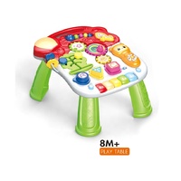 Baohan bébé jouets 5 en 1 marchette activité apprentissage Table Anti-renversement chariot monter sur jouets enfant Scooter poussette avec roues