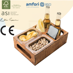 Organizador <span class=keywords><strong>de</strong></span> Sofá <span class=keywords><strong>de</strong></span> Madera Premium con Portavasos y Ranura para Teléfono, Ideal para Noches <span class=keywords><strong>de</strong></span> Cine, Regalo para Hombres, Organizador para Cine en Casa - Product Image 1
