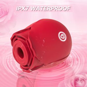 Juguete Sexual en Forma <span class=keywords><strong>de</strong></span> Rosa para Mujeres, Vibrador con Succión, Estimulador <span class=keywords><strong>de</strong></span> Clítoris y Pezones, 10 Modos <span class=keywords><strong>de</strong></span> Succión, Estimulador <span class=keywords><strong>de</strong></span> Punto G, Silicona, Recargable por USB - Product Image 5