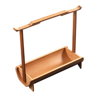 Vintage retro Chinese stijl rechthoekige luxe thee- en snack schaal, fruit- en dessertbord, creatieve huishoudelijke opbergmand