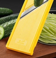 2-in-1 Mandoline Snijder Handmatige Groentesnijder 1,7 mm Julienne Keuken Keukenapparaat Vaatwasmachinebestendig Verstelbaar PP Plastic