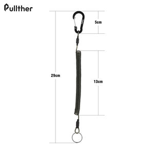 Pullther 26.5cm 伸縮式 紛失防止 フィッシング 安全ツール TPU製 釣り用 コイル ストラップ - Product Image 2