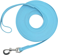 Laisse longue de luxe imperméable et durable en PVC pour dressage de chiens avec mousqueton pivotant pour extérieur, plage, natation, personnalisable OEM