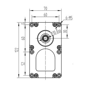 Moteur de <span class=keywords><strong>tarière</strong></span> GF-BL60 DC24V 10RPM pour équipement de restauration - Product Image 2