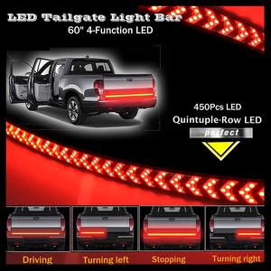 Scanner rouge et blanc, barre <span class=keywords><strong>de</strong></span> signal led pour coffre <span class=keywords><strong>de</strong></span> voiture, camion, suv et tout terrain, haute qualité, 5050smd - Product Image 5