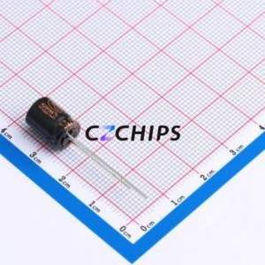 Condensateur électrolytique en aluminium à montage traversant RZW560M1JBK-0811, composant à montage traversant THT, D8xL11.5mm 56uF 20% 63V 3.5mm - Product Image 2