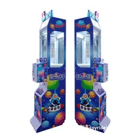 Mega Mini máquina de garra juguetes pequeños grúa expendedora Arcade premios muñeca regalo caramelo juego que funciona con monedas Idioma Inglés aceptador de billetes