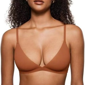 <span class=keywords><strong>Reggiseno</strong></span> da donna sottile, senza fili, non foderato, senza cuciture, traspirante, confortevole, sexy, a triangolo, <span class=keywords><strong>scollato</strong></span> - Product Image 1