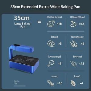 Korean Style Infrared Barbecue <strong>Grill</strong> with LCD Touch Control Low Smoke Multi-Use Design 10-Year Warranty Household Electric <strong>Grill</strong> - Product Image 4