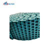Bande transporteuse modulaire AS-FLEX AF500 Mini POM, antistatique, résistante au feu, charge de 150 kg, haute qualité, usage industriel, garantie 1 an